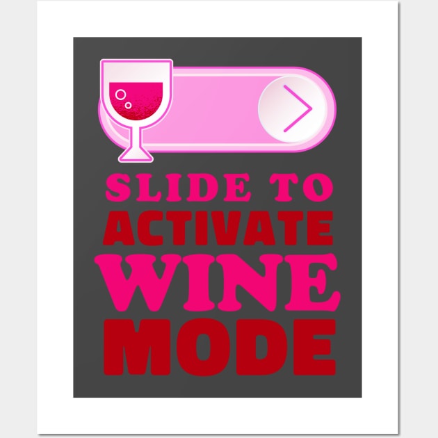 Slide to unlock Wine Wall Art by aaallsmiles